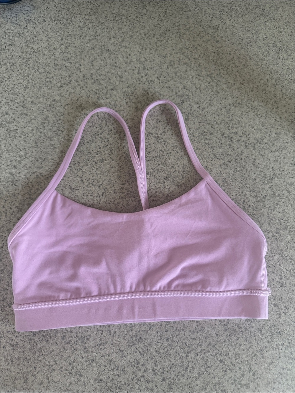 lululemon athletica light pink sports bra tag - size 6